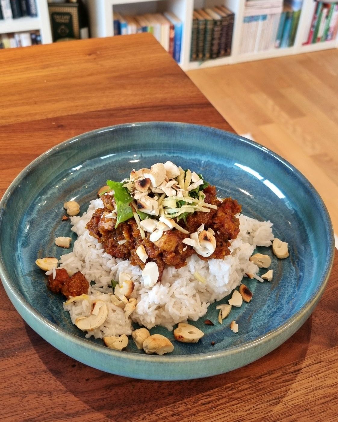Sambal Tofu with pickeled ginger